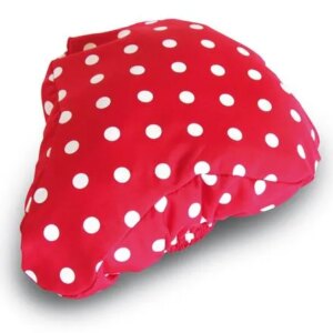 Zadeldek bas rosa rood m/witte stip